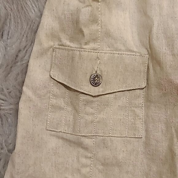 Liz Claiborne Liz golf womens tan linen blend shorts size 6 - Picture 3 of 5